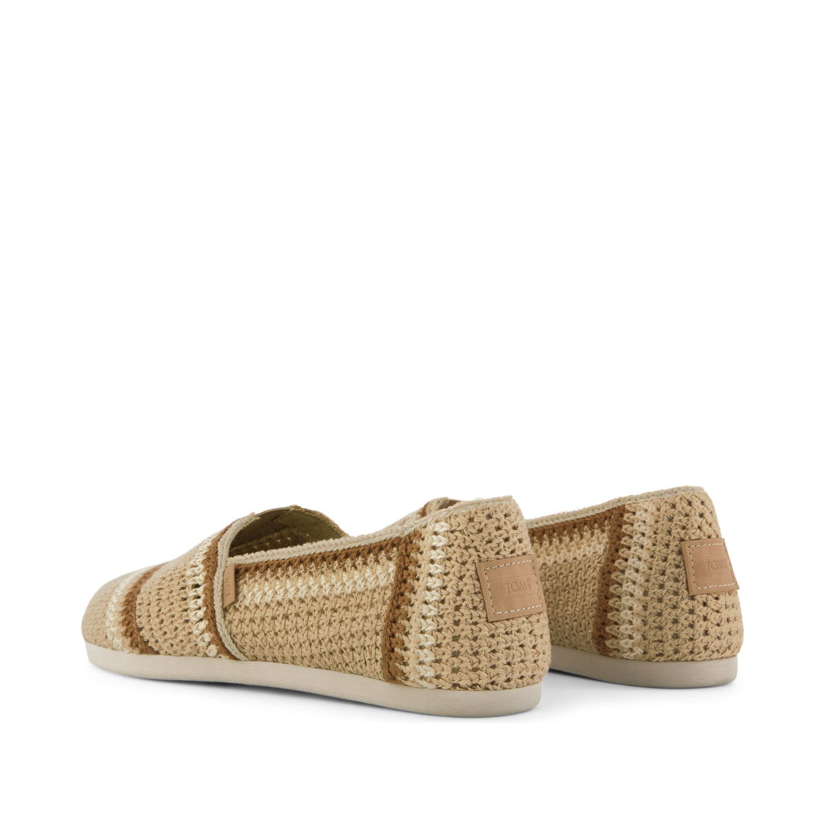 Alpargata Classic - Almond Crochet Back View