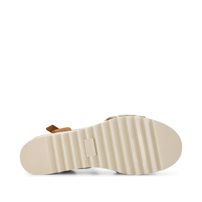 Diana Wedge Sandal - Almond Crochet Bottom Sole View