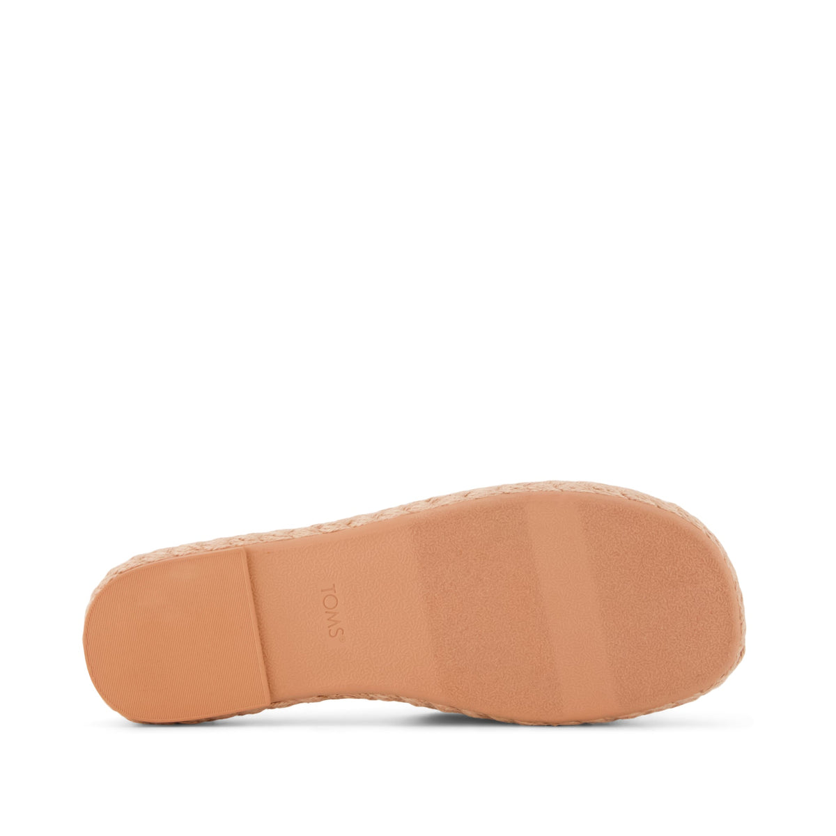 Abby Slide Flatform Espadrille Sandal - Bloom Heritage Canvas Bottom Sole View