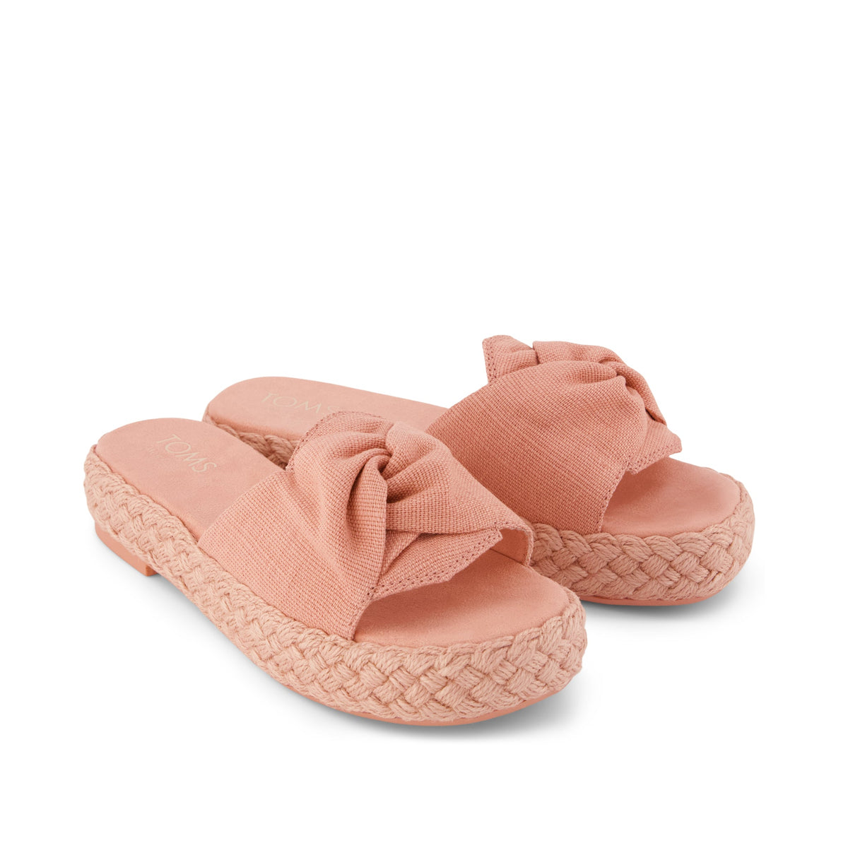 Abby Slide Flatform Espadrille Sandal - Bloom Heritage Canvas Front View