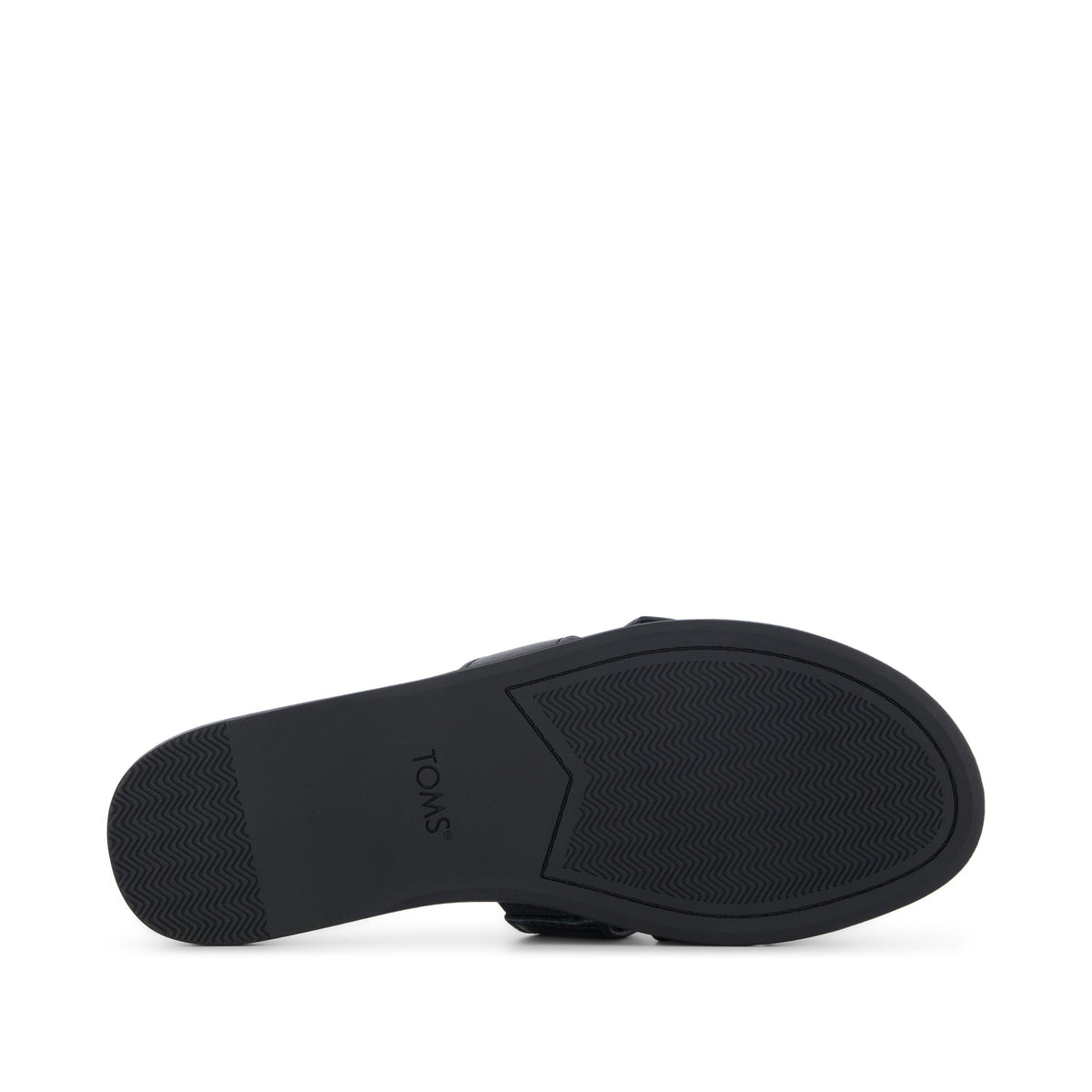 Sol Slide Sandal - Black Leather Bottom Sole View