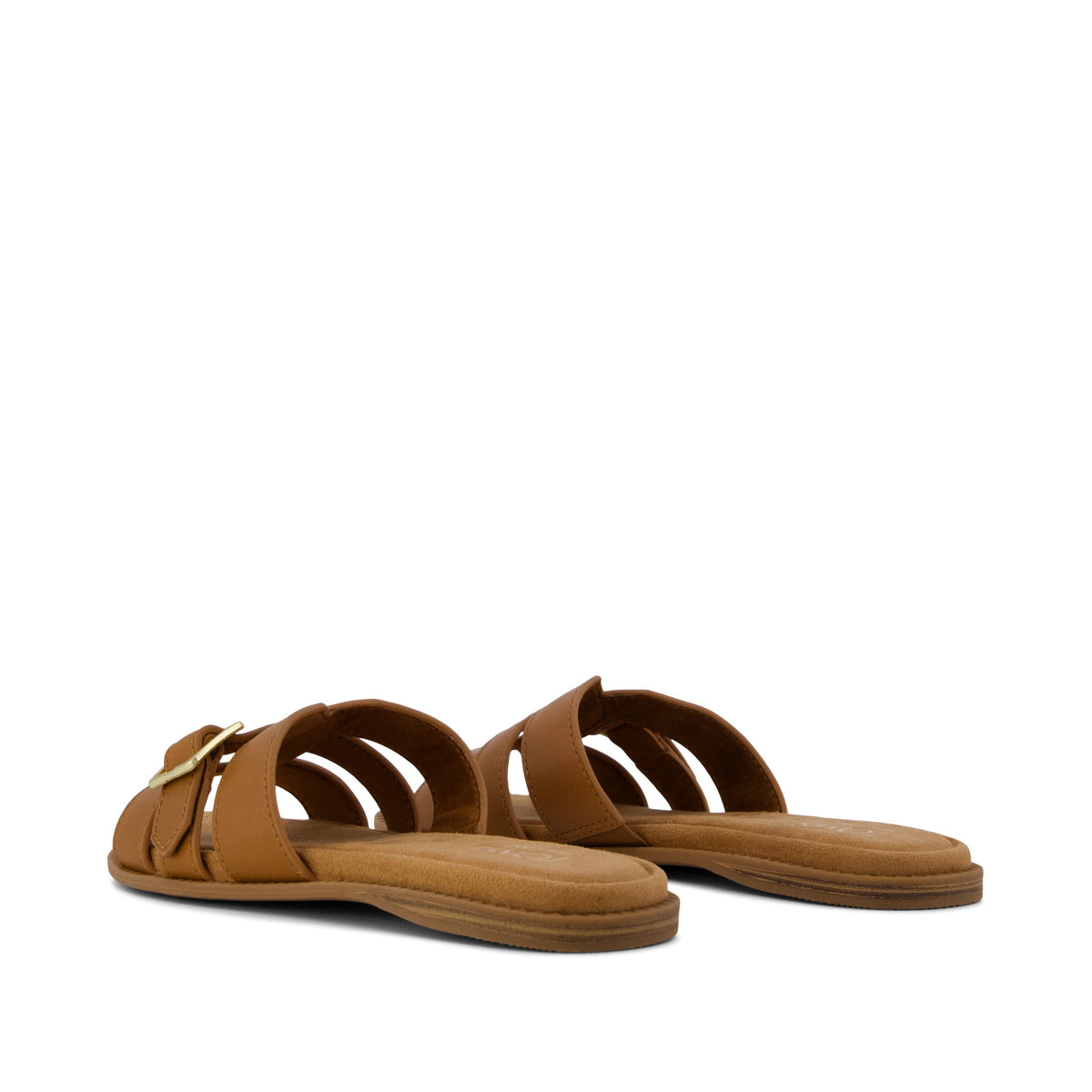Sol Slide Sandal - Brown Sugar Leopard Back View