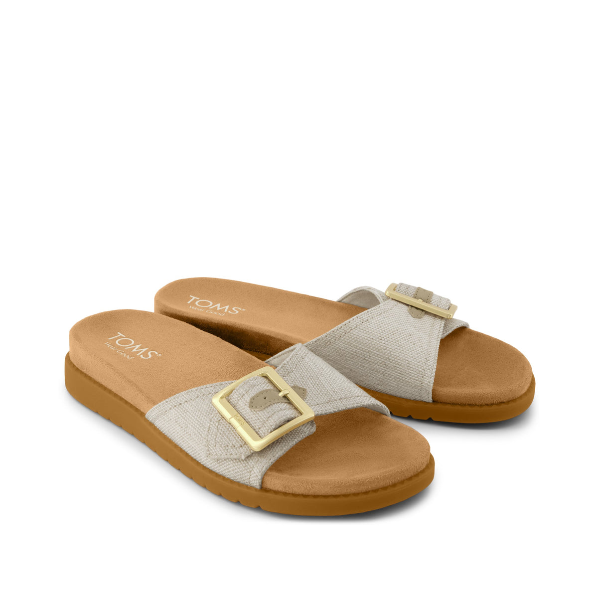 Marin Slide Sandal - Natural Front View