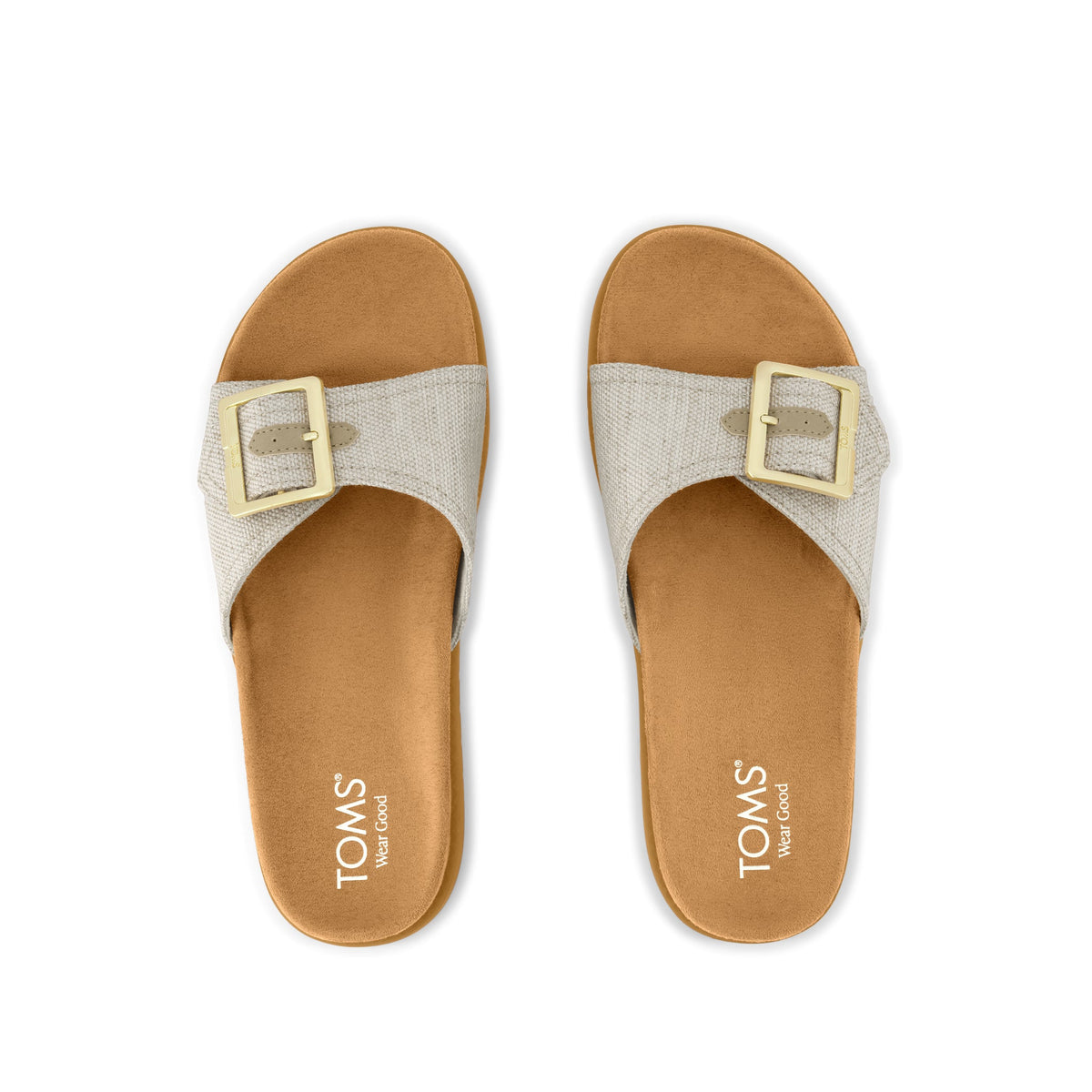 Marin Slide Sandal - Natural Top View