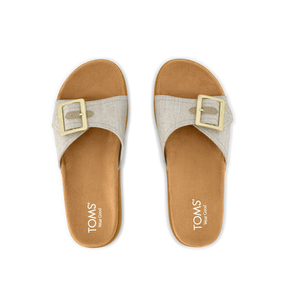 Marin Slide Sandal - Natural Top View
