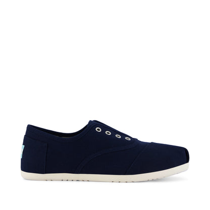 Cordones Plus Sneaker - Navy Canvas Side View