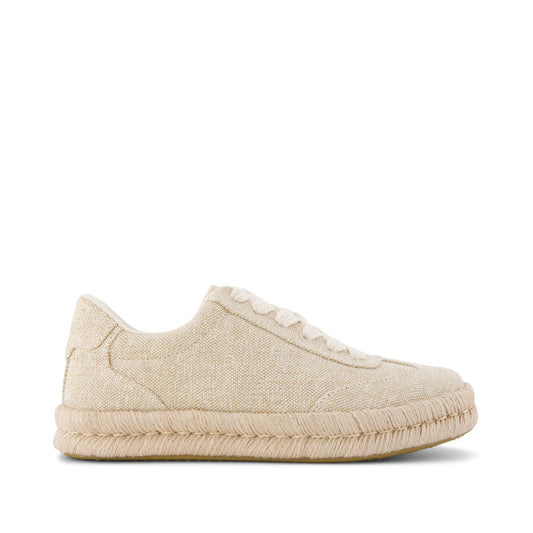 Jesse Espadrille Sneaker - Champagne Sparkle Side View