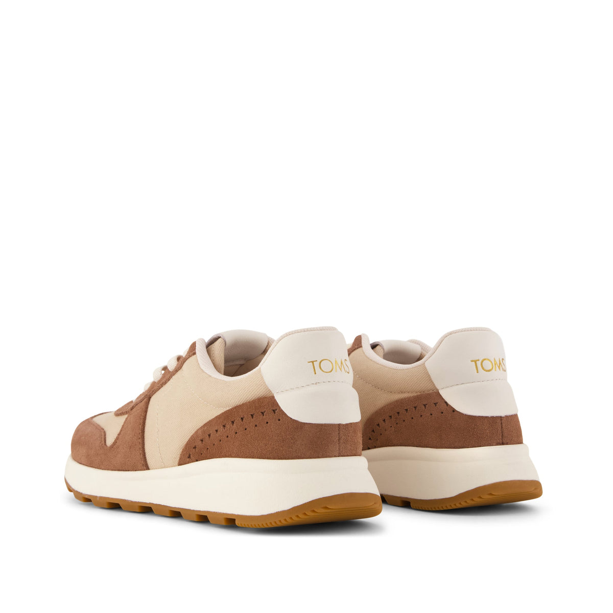 TRVL LITE Retro Runner Sneaker - Water Repellent Brown Sugar Back View