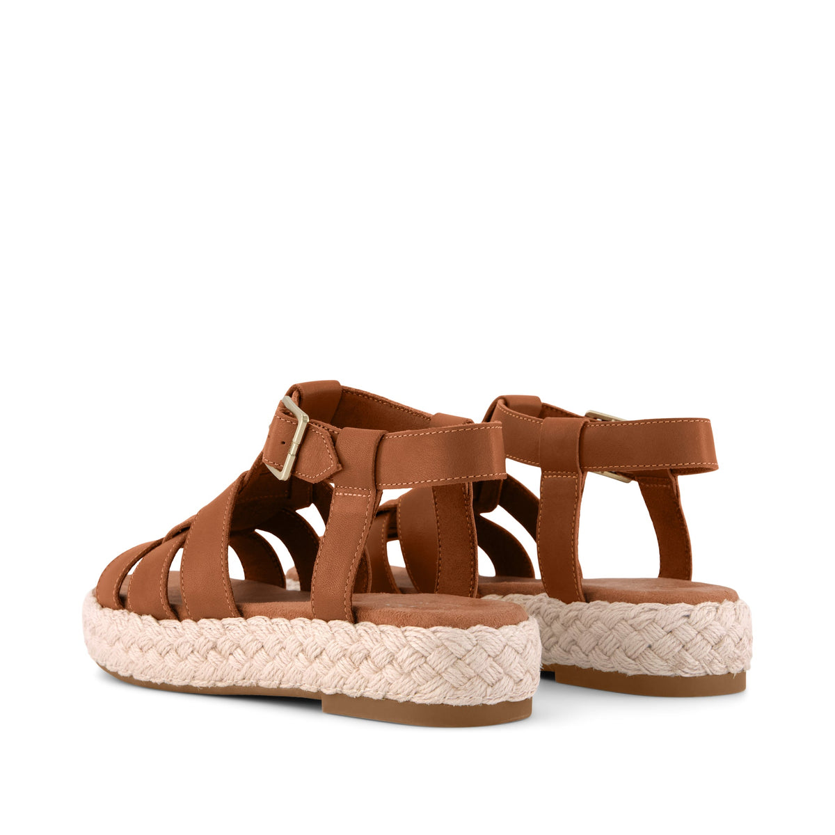 Jac Fisherman Sandal - Brown Sugar Leather Back View