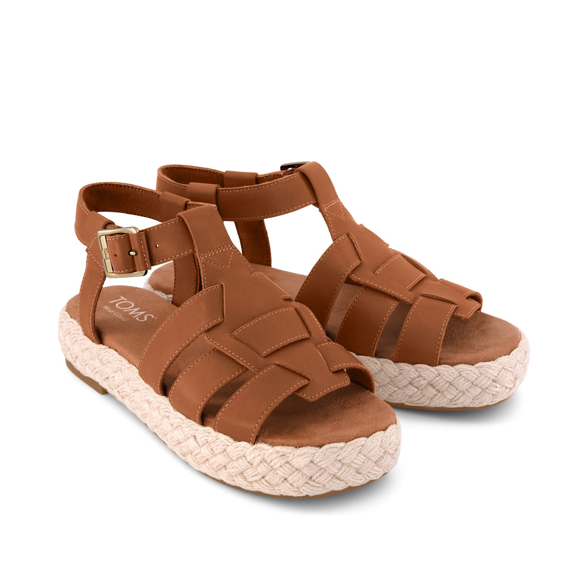 Jac Fisherman Sandal - Brown Sugar Leather Front View