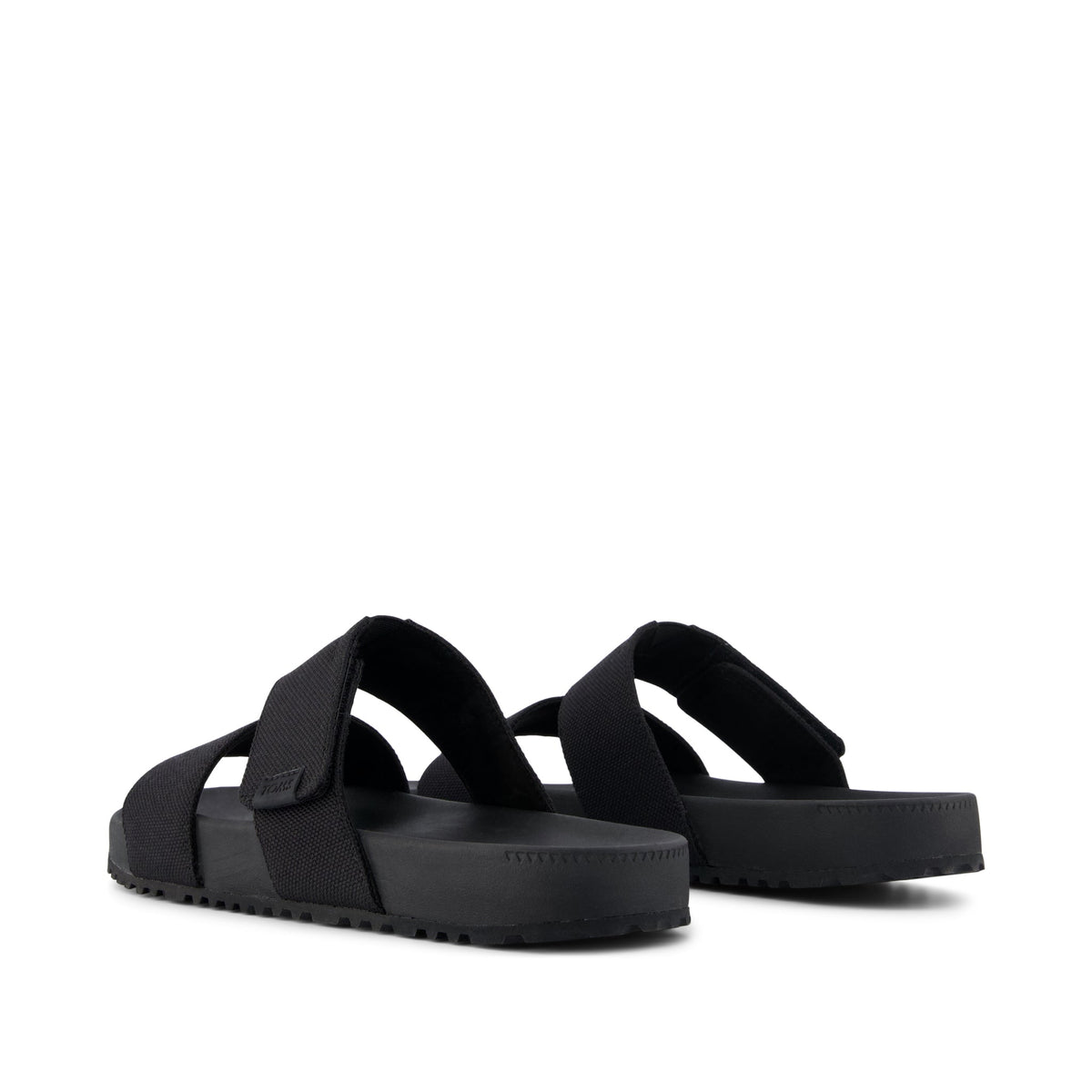 Nico Sandal - Black Canvas Back View
