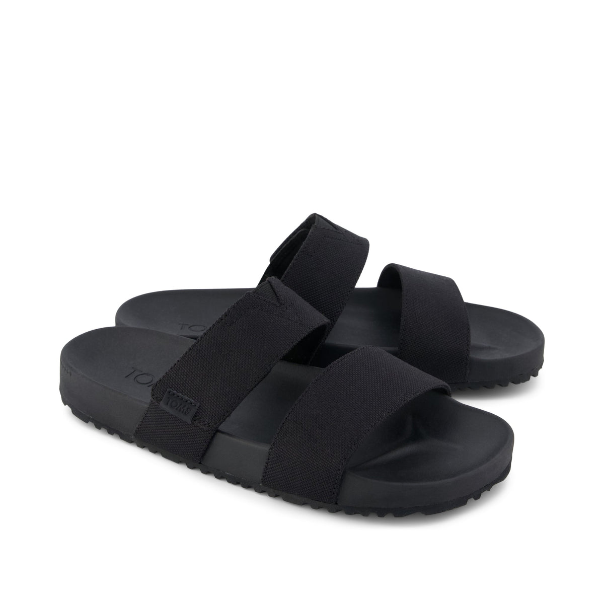 Nico Sandal - Black Canvas Front View