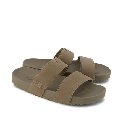 Nico Sandal - Dune Suede Front View