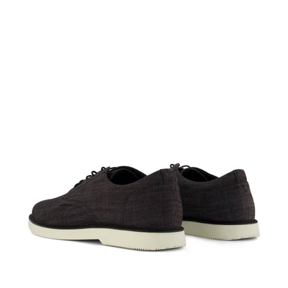 Joshua Dress Shoe - Black Denim Back View