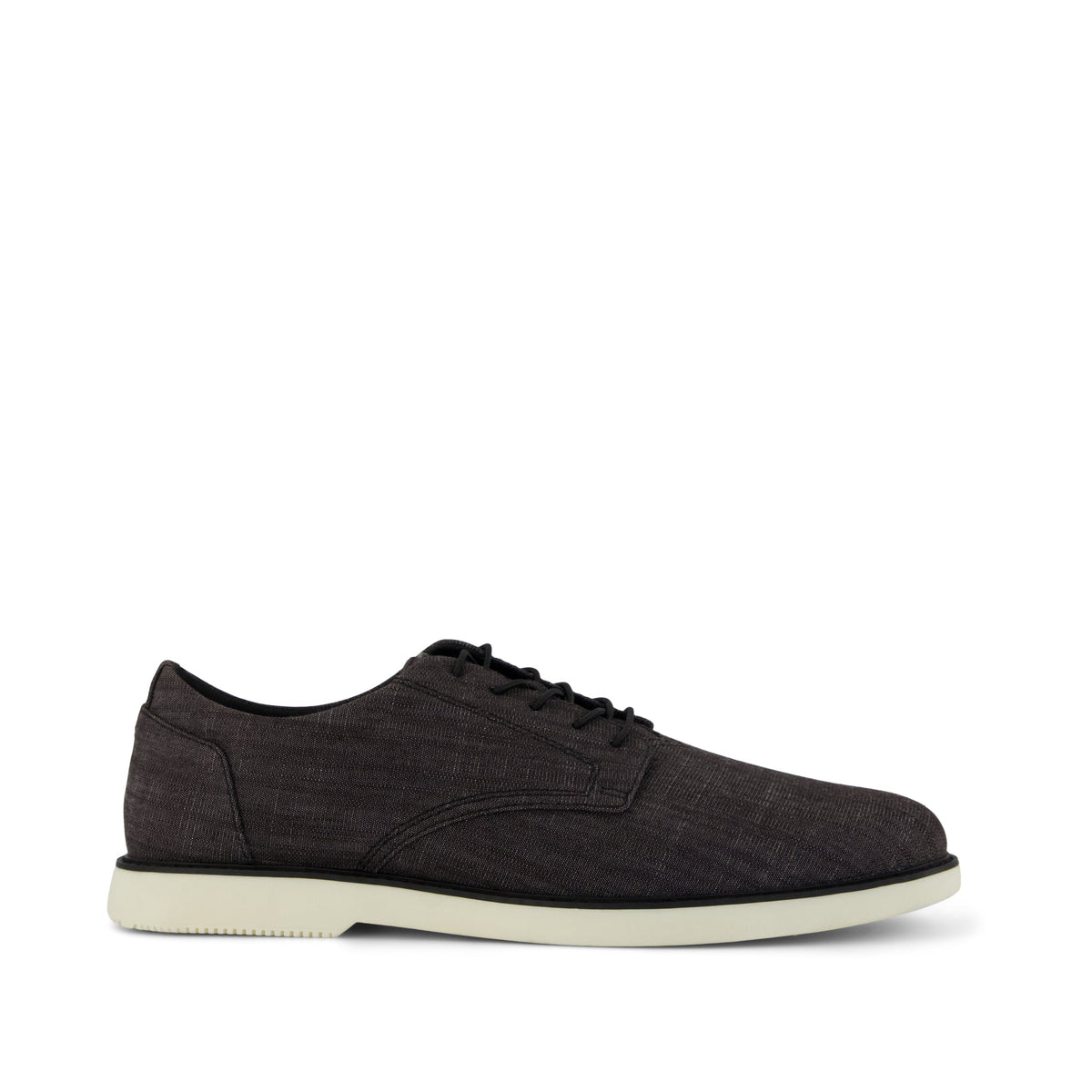 Joshua Dress Shoe - Black Denim Side View