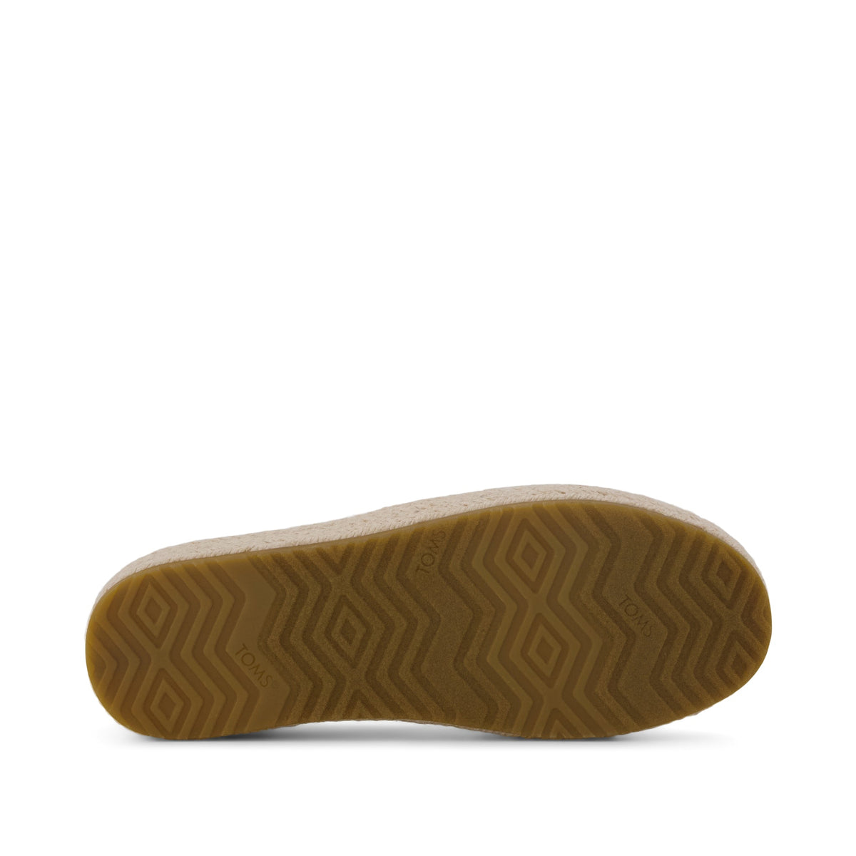 Valencia Platform Kids Espadrille - Niagara Mist Chambray Dot Bottom Sole View