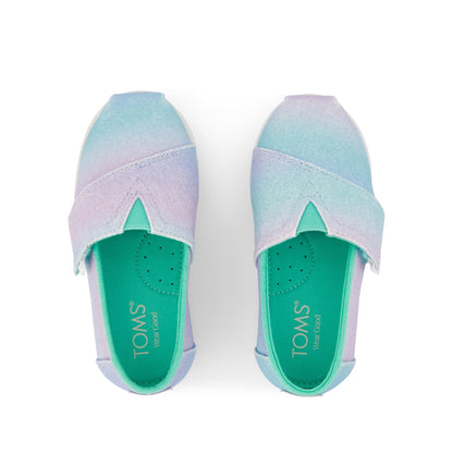 Alpargata Classic Toddler Shoe - Ombre Glitter Top View