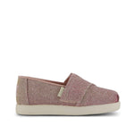 Alpargata Classic Toddler Shoe - Rose Glitter Corduroy Side View