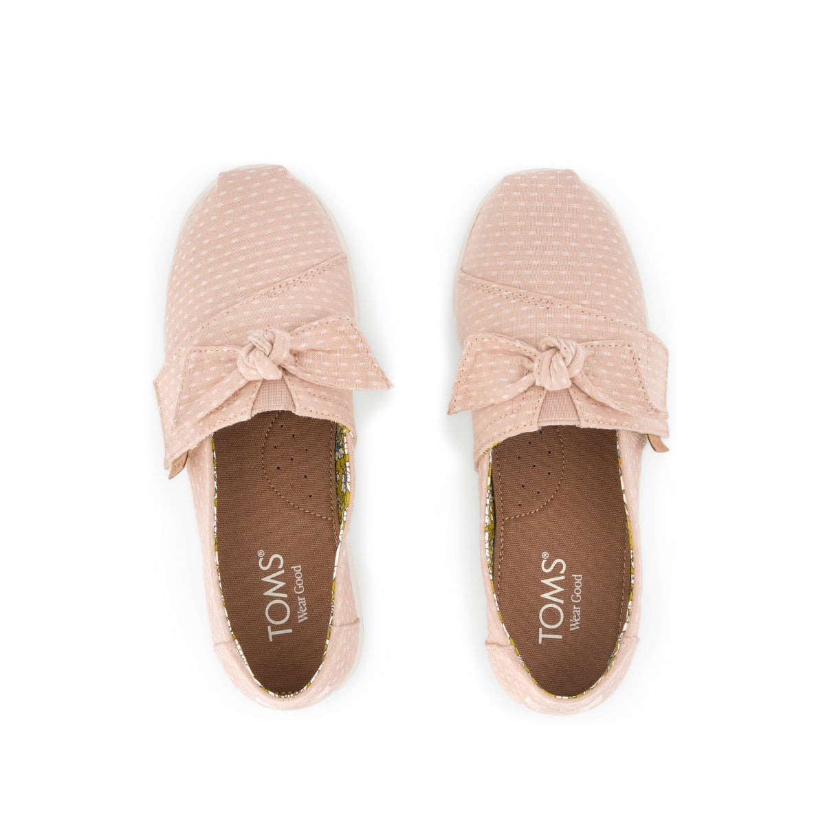 Alpargata Classic Kids Shoe - Bloom Chambray Dot Top View
