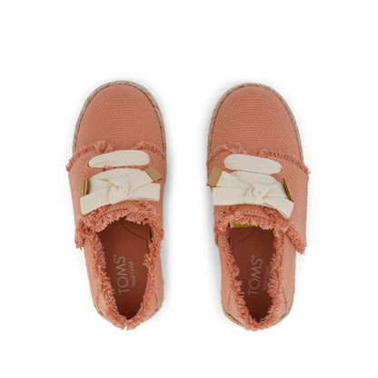 Carolina Lace-Up Kids Espadrille - Bloom Fray Top View