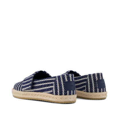 Alpargata Rope 2.0 Kids Espadrille - Navy Stripes Back View
