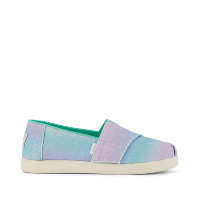 Alpargata Classic Kids Shoe - Ombre Glitter Side View