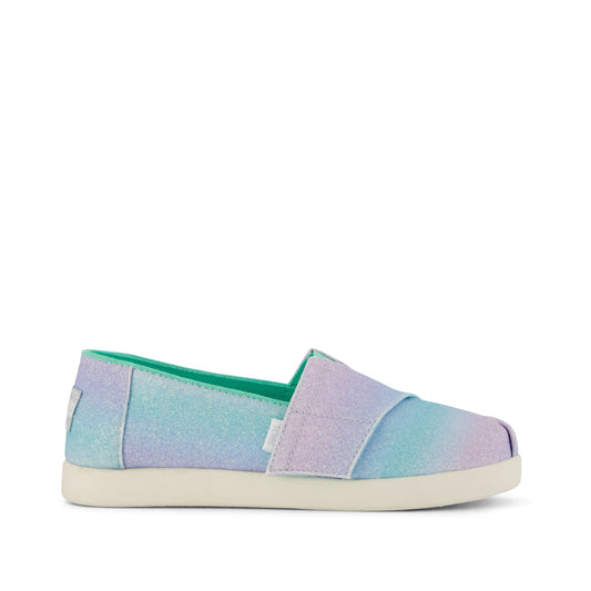 Alpargata Classic Kids Shoe - Ombre Glitter Side View