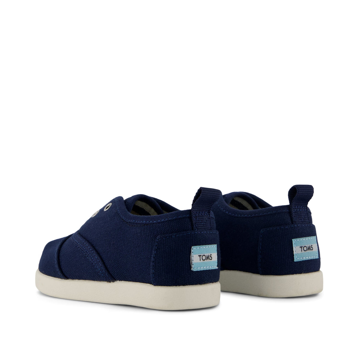 Cordones Plus Toddler Sneaker - Navy Canvas Back View