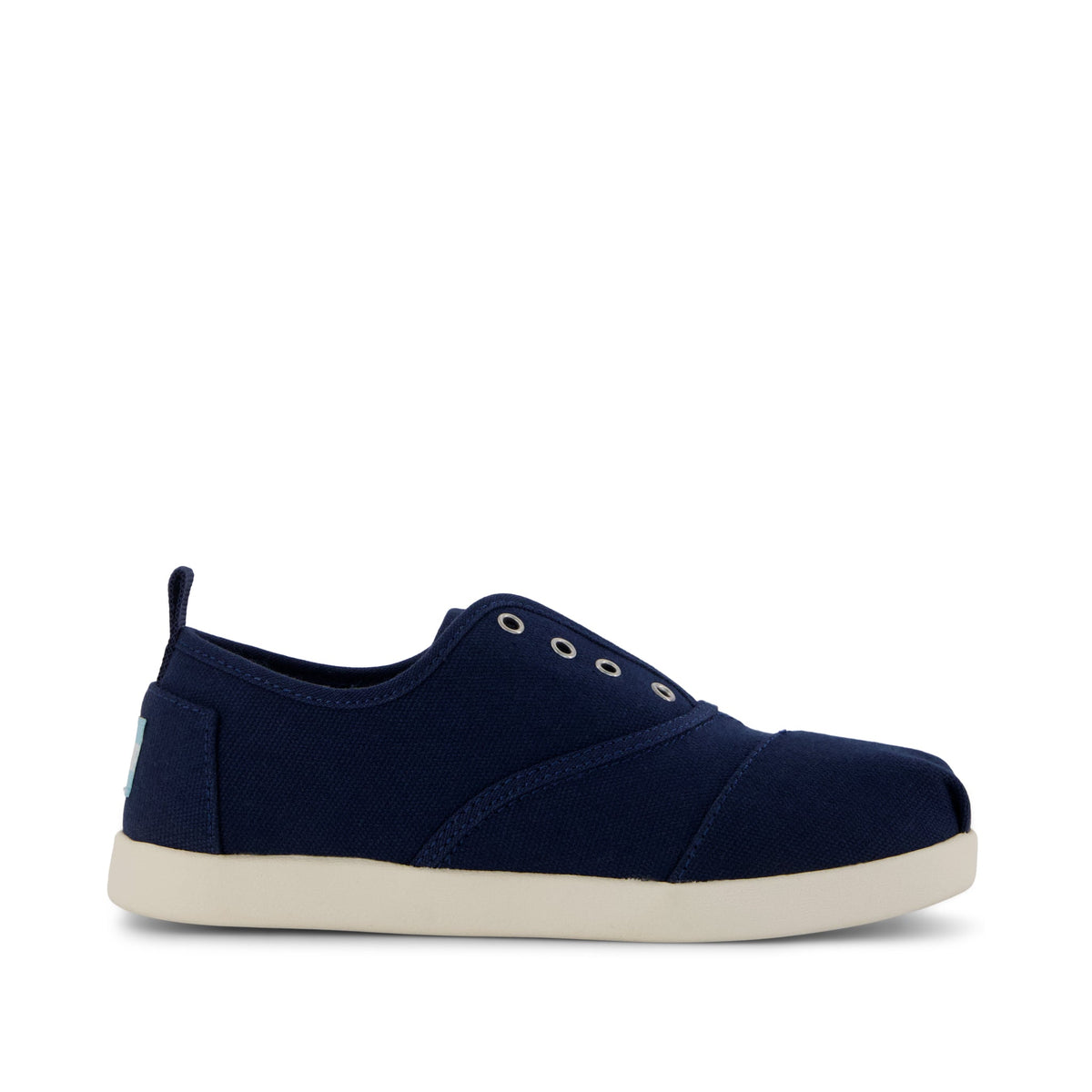 Cordones Plus Kids Sneaker - Navy Canvas Side View