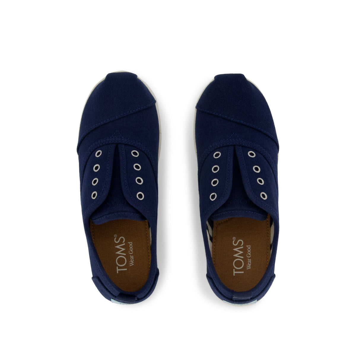 Cordones Plus Kids Sneaker - Navy Canvas Top View
