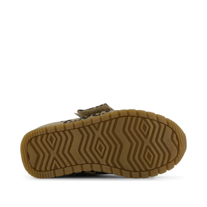 Resident Plus Toddler Sneaker - Natural Leopard Print Bottom Sole View