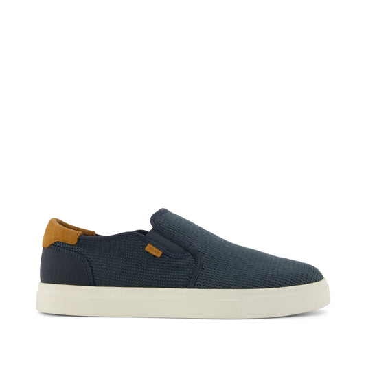 Baja 2.0 Slip On Sneaker - Dark Dusk Blue Mesh Side View