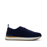 Resident Plus Lace-Up - Navy Knit Side View