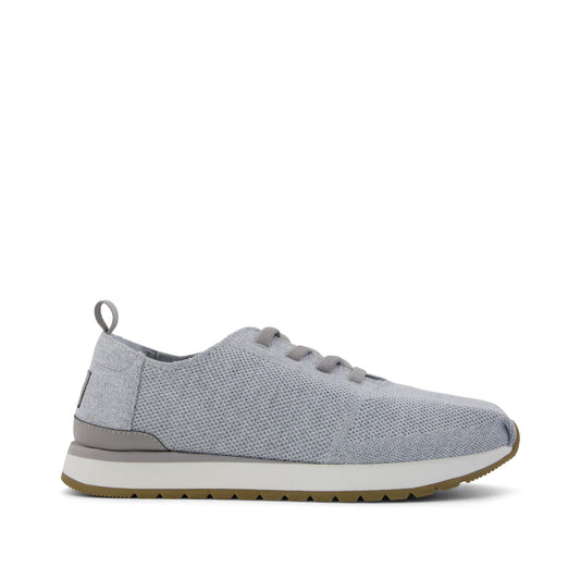 Resident Plus Lace-Up - Grey Knit Side View