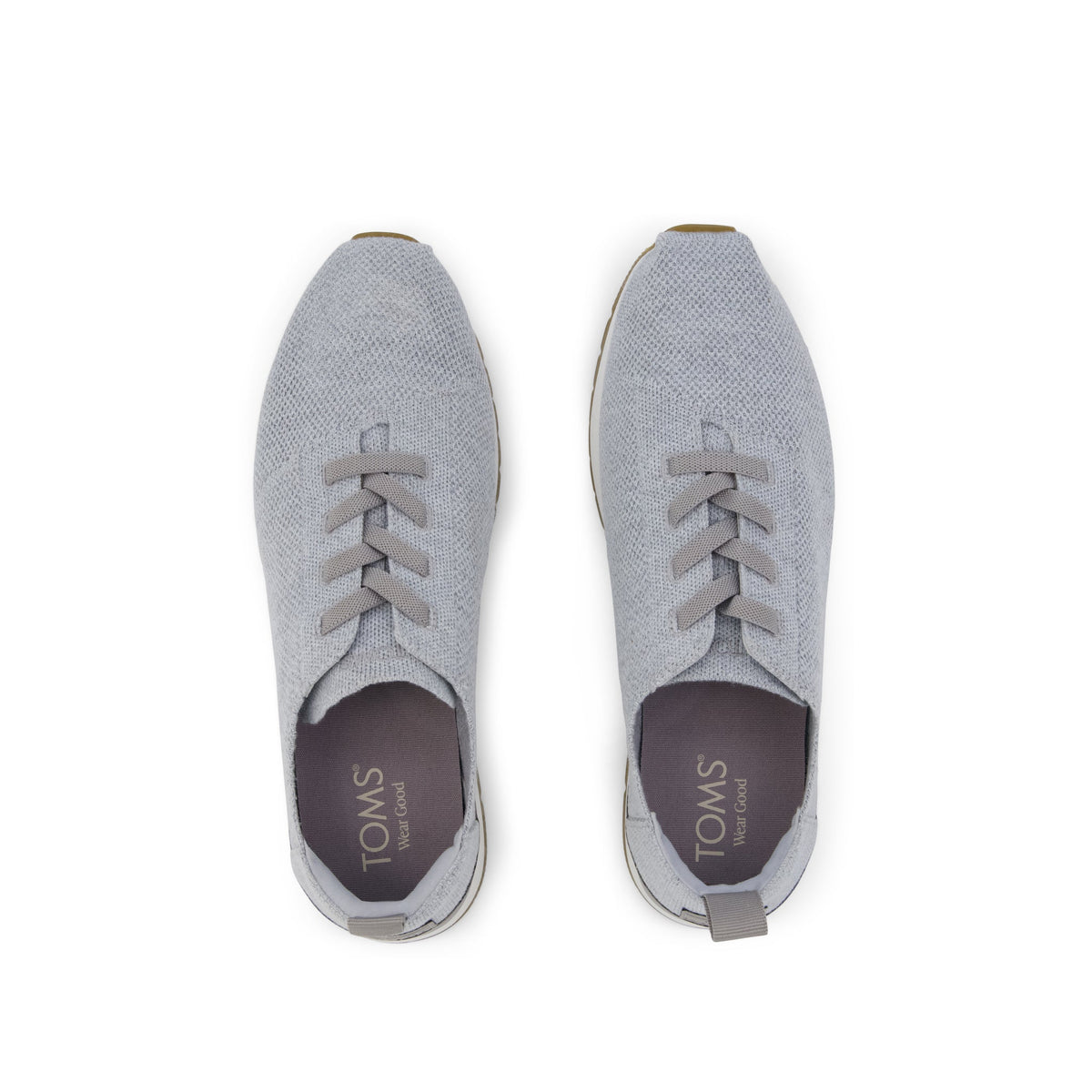 Resident Plus Lace-Up - Grey Knit Top View