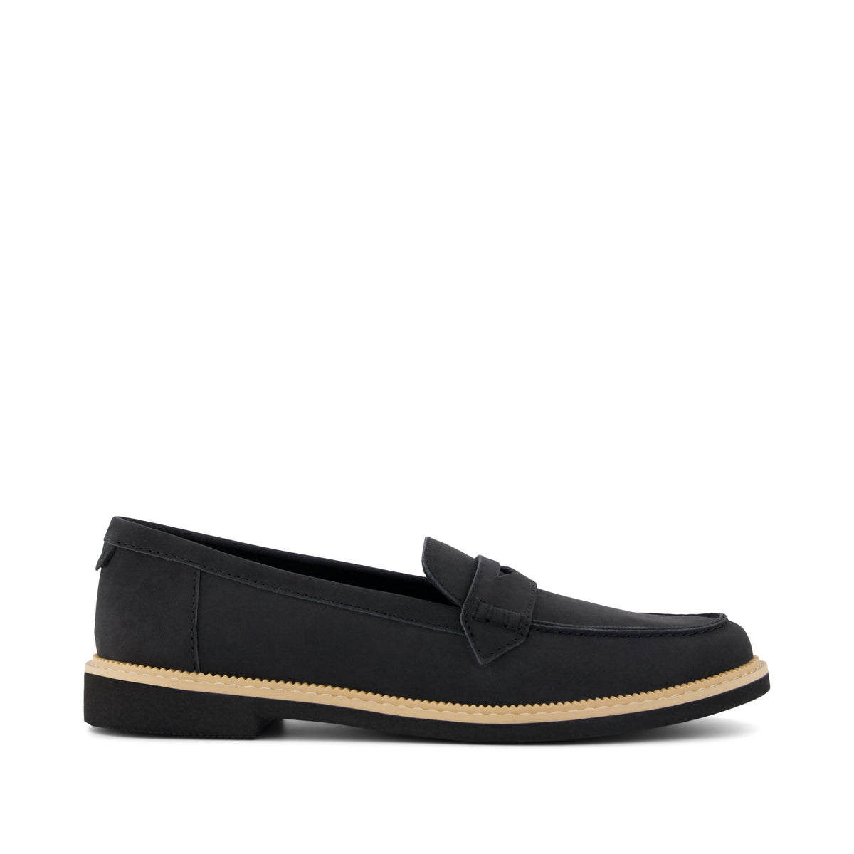 Marie Loafer - Black Leather Side View