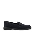 Marie Loafer - Black Textile Side View