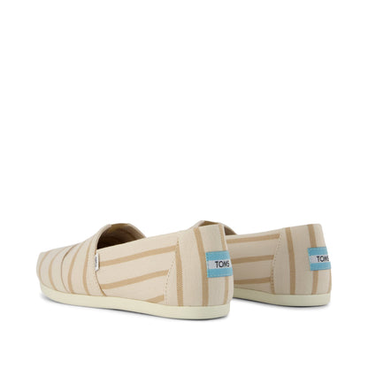 Alpargata Classic - Natural Riviera Stripe Back View