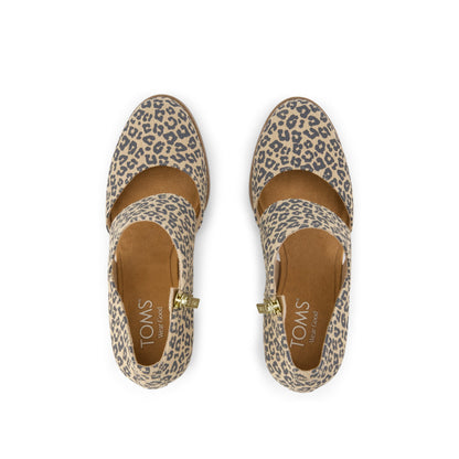 Milan Nova Heel - Leopard Print Top View