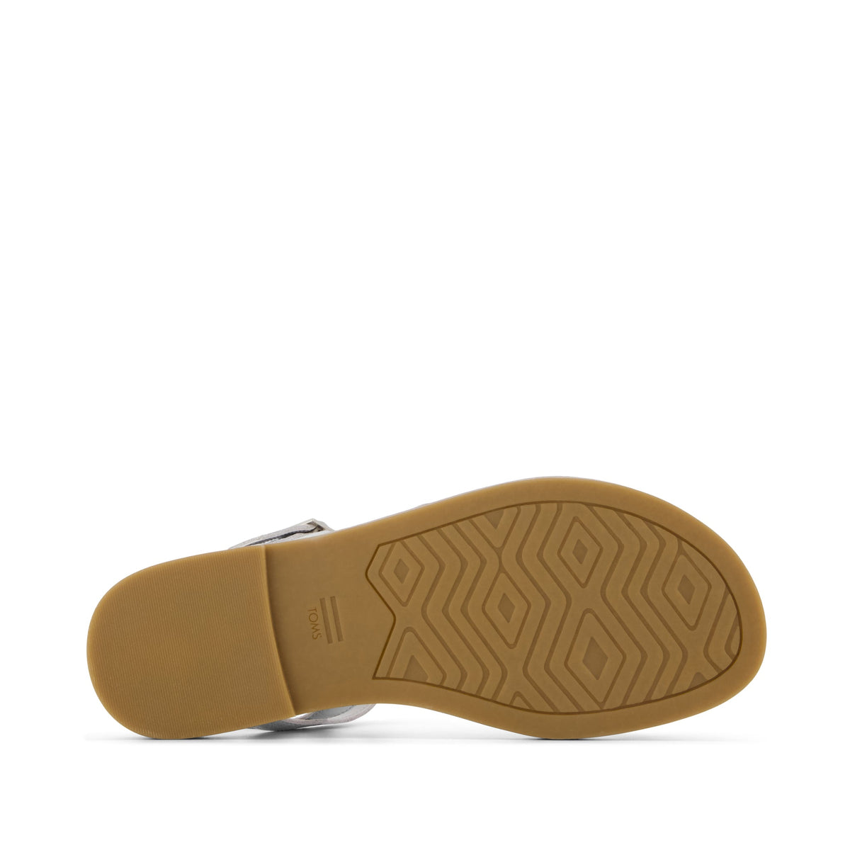 Kira Strappy Sandal - Silver Leather Bottom Sole View
