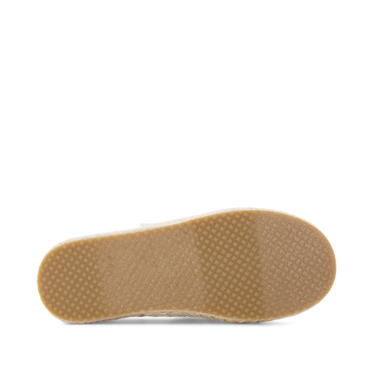 Carolina Lace-Up Kids Espadrille - Embroidered Cherries Bottom Sole View