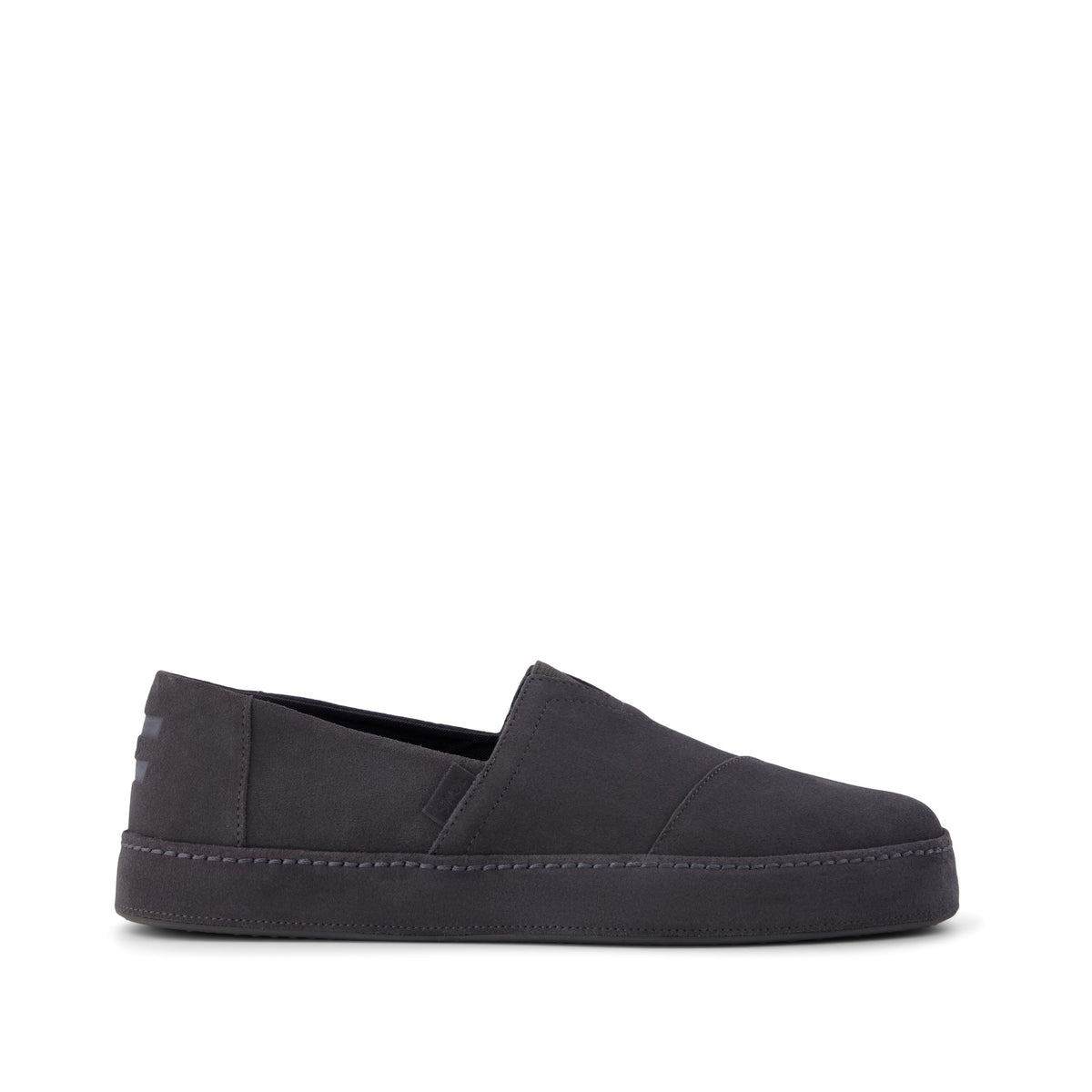 Alpargata Premium - Water Resistant Forged Iron Suede Side View