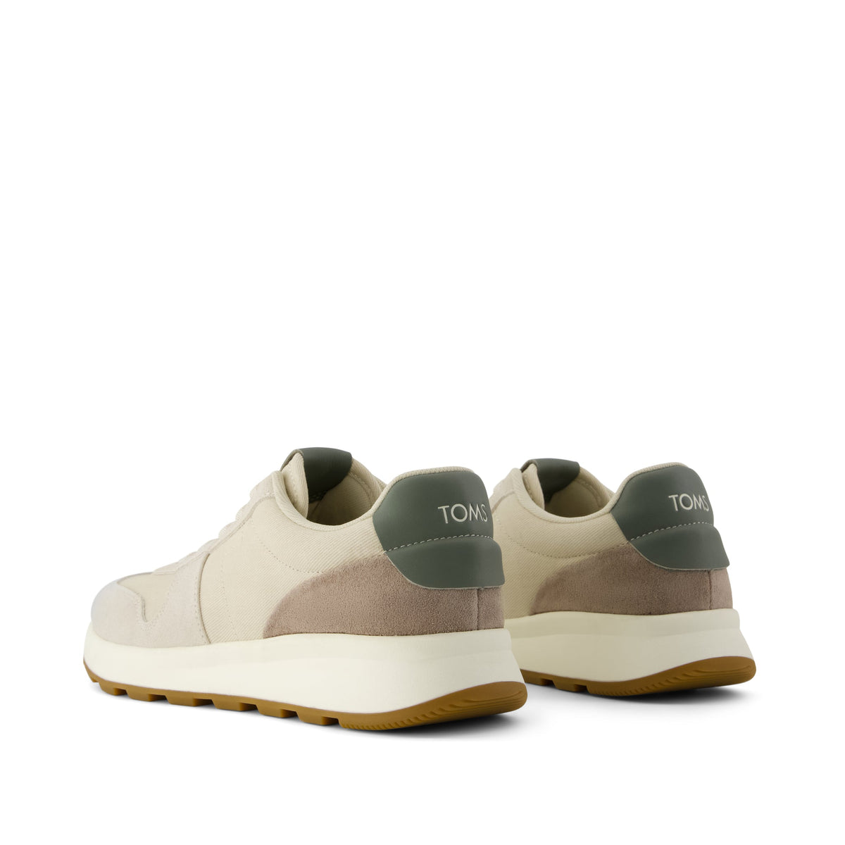 TRVL LITE Retro Runner Sneaker - Fog Back View
