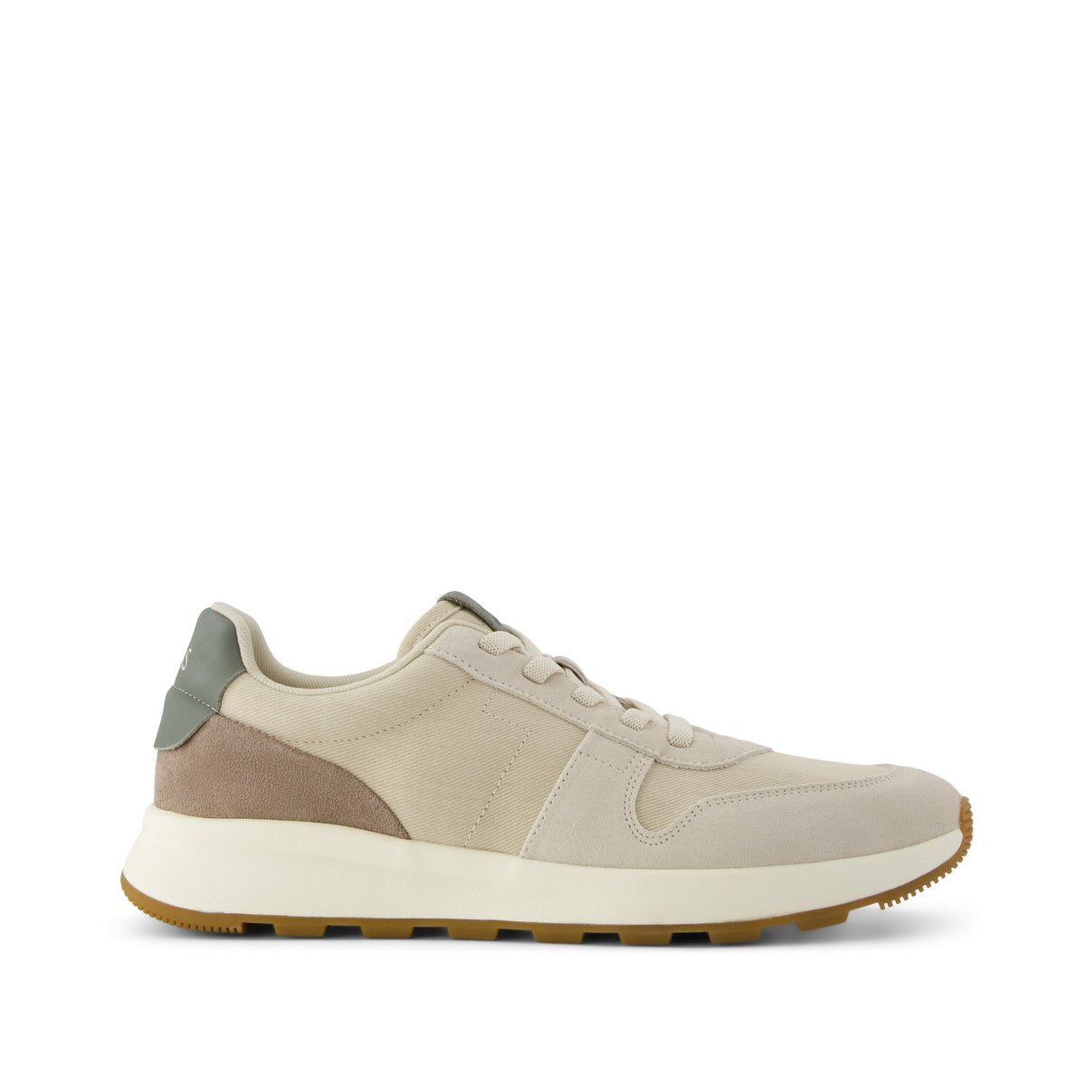 TRVL LITE Retro Runner Sneaker - Fog Side View