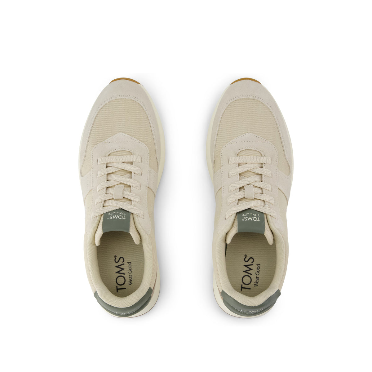 TRVL LITE Retro Runner Sneaker - Fog Top View