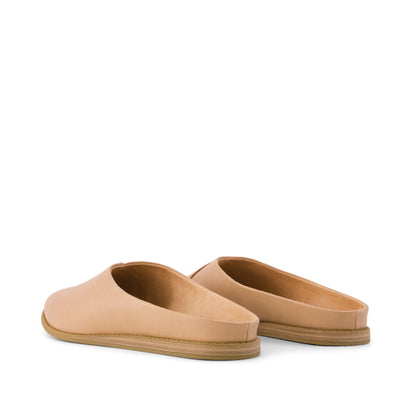 Amelia Mule - Honey Faux Leather Back View