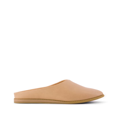 Amelia Mule - Honey Faux Leather Side View