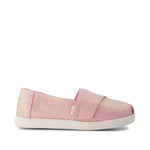 Alpargata Classic Kids Shoe - Pink Quartz Iridescent Woven Side View