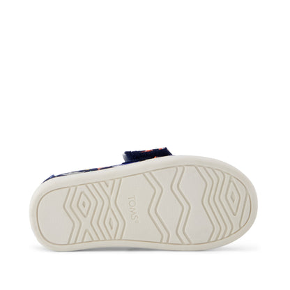 Alpargata Classic Toddler Shoe - Navy Glow in the Dark Shark Friends Bottom Sole View