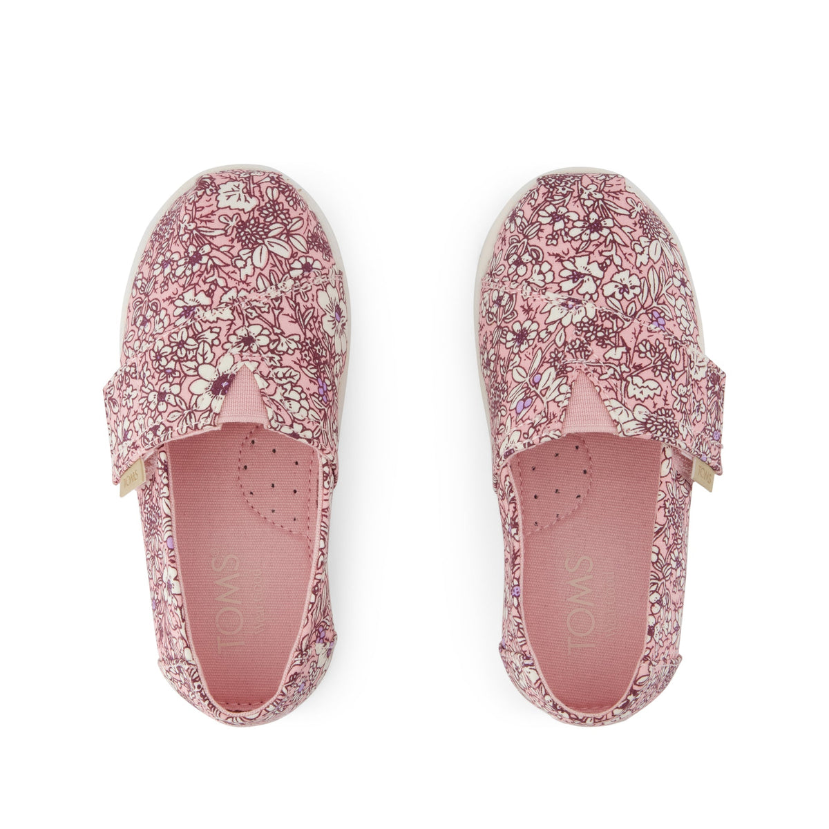 Alpargata Classic Toddler Shoe - Pink Quartz Floral Top View